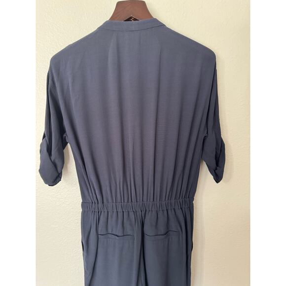 Madewell Novelist Drawstring Jumpsuit Navy Blue Size Small - Picture 8 of 12